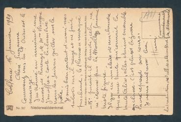 Preview: Niederwald Denkmal,  Rüdesheim am Rhein  1929