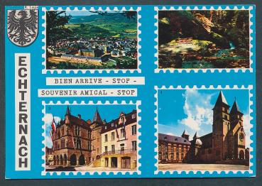 Echternach , Basilique, "Denzelt" et Hotel de Ville- Luxemburg