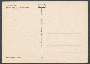 Preview: Administration Centraledes ARBED, Place des Martyrs -  Luxemburg