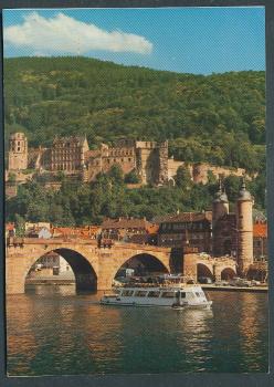 Heidelberg 69115 Schloß und Neckarbrücke