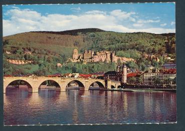 Das Schloss und die Alte Neckarbrücke bei Heidelberg 69115