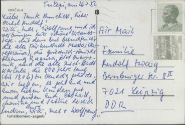 Preview: AK  Korcula - Kroatien (1982)