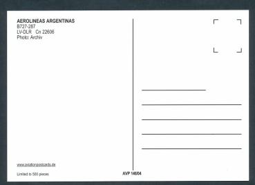 Preview: AEROLINEAS ARGENTINAS, B727-287