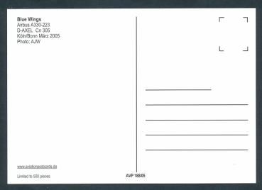 Preview: BLUE WINGS, Airbus A330-223