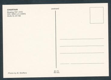 Preview: CHARTAIR, Boeing 737-4YO,