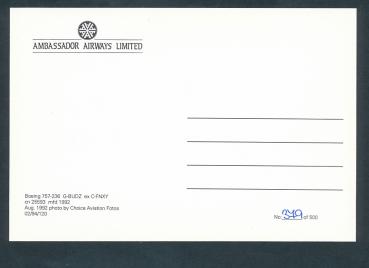 Preview: Ambassador Airways Limited, Boeing 757-236