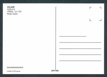 Preview: VOLARE, A320-214