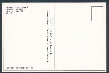 Preview: MAERSK, DeHavilland Dash 7