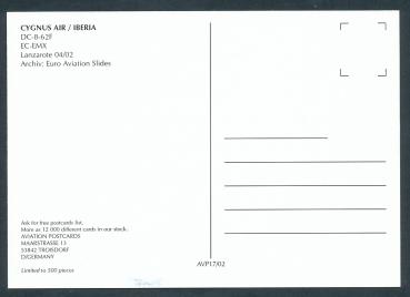 Preview: CYGNUS AIR, DC 8-62F,