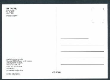 Preview: MY TRAVEL, B757-200,