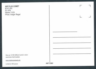 Preview: AIR PLUS COMET, B747-200,