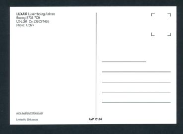 Preview: LUXAIR, Boeing B-737-7C9,