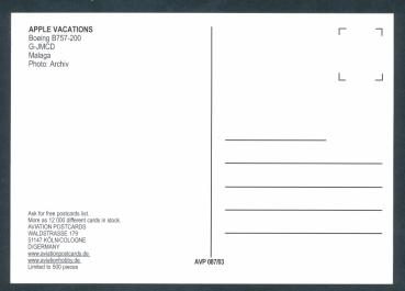 Preview: APPLE VACATIONS, Boeing B757-200,