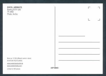 Preview: EXCEL AIRWAYS, Boeing B757-200,