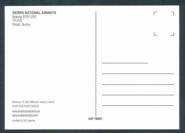 Preview: SIERRA NATIONAL AIRWAYS, Boeing B757-200,