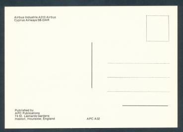 Preview: CYPRUS AIRWAYS, Airbus Indust. A310,