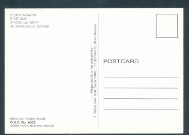 Preview: KENYA AIRWAYS, B 737-3U8,