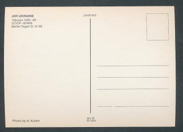 Preview: AIR UKRAINE, Yakolev YAK-40