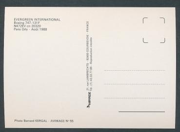 Preview: EVERGREEN INTERNATIONAL Boeing 747-131F N472EV Paris 8/88