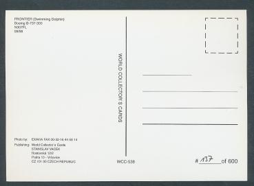 Preview: FRONTIER (Swimming Delphin) Boeing B-737-300