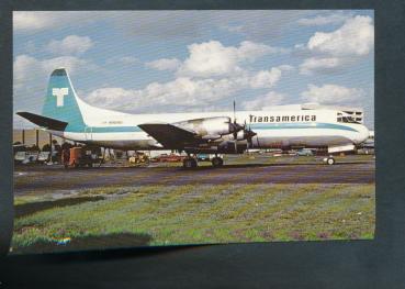 TRANSAMERICA AIRLINES, Lockheed L-188CF Electra,