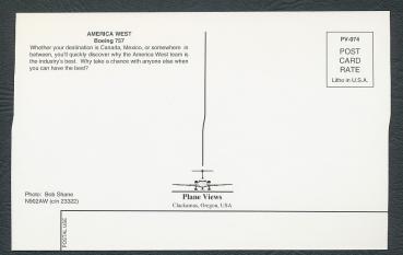 Preview: AMERICA WEST, Boeing 757