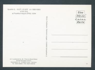 Preview: AIR ZORI, Ilyushin IL -18 (F),