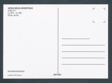 Preview: AEROLINEAS ARGENTINAS, A340-211