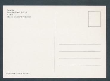 Preview: SAUDIA, Fairchild Ind. F-27J,