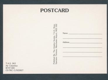 Preview: AIR COLUMBUS, B737-300,