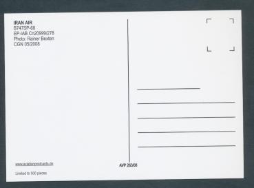 Preview: IRAN AIR, B747SP-68