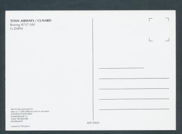Preview: TITAN AIRWAYS/CUNARD, Boeing B737-300,