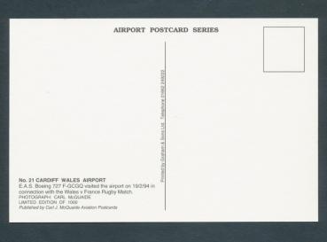 Preview: CARDIFF WALES AIRPORT,E.A.S. Boeing 727 F-GCGQ,
