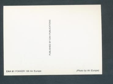 Preview: AIR EUROPE, Fokker 100