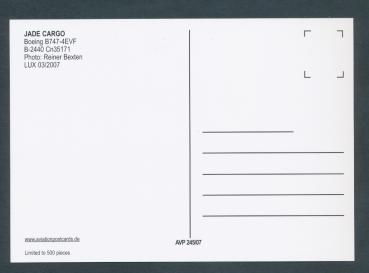 Preview: JADE CARGO, Boeing B747-4EVF,