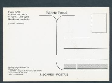 Preview: AIR CLUB, Boeing 747-212B (Manchester 1994)