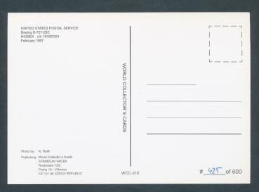 Preview: UNITED STATES POSTAL SERVICE, Boeing B-727-22C