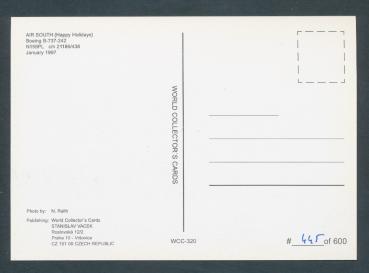 Preview: AIR SOUTH, HAPPY HOLLDAYS, Boeing B-737-242