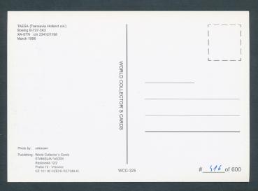 Preview: TAESA, Transavia Holland col., Boeing B 737-3K2