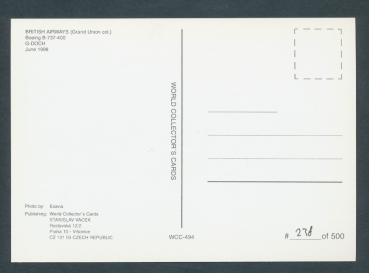 Preview: BRITISH AIRWAYS, BOEING B-737-400