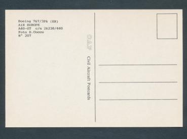 Preview: AIR EUROPE, Boeing 767/3P6