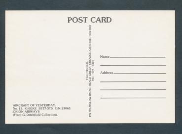 Preview: ORION AIRWAYS, G-BLKE B737-3T5