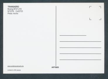 Preview: TRANSAERO, Boeing B747-219