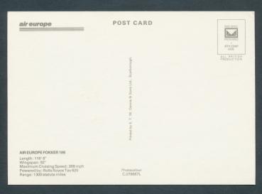 Preview: AIR EUROPE, Fokker 100