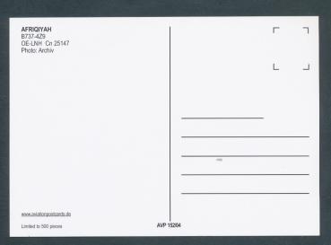 Preview: AFRIQIYAH, B737-4Z9
