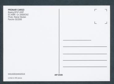 Preview: PRONAIR CARGO, Boeing B747-245F
