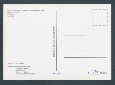 Preview: BRITISH AIRWAYS COMAIR,  Boeing B-737-200
