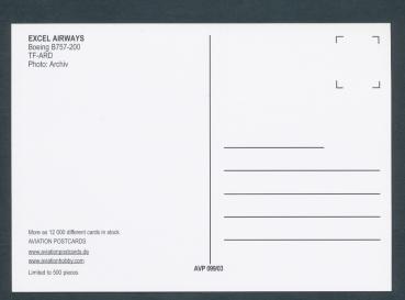 Preview: EXCEL AIRWAYS, Boeing B757-200