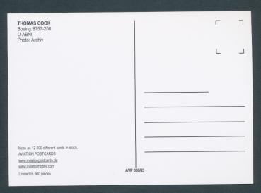 Preview: THOMAS COOK, Boeing B757-200