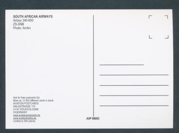 Preview: SOUTH AFRICAN AIRWAYS